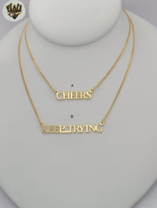 (1-6333-2) Gold Laminate - 1.5mm Inspiring Necklace - BGF