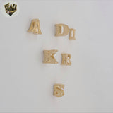 (1-2496) Gold Laminate - Chunky Letter Pendants - BGF