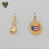 (1-2386) Laminado de Oro - Colgantes - BGF