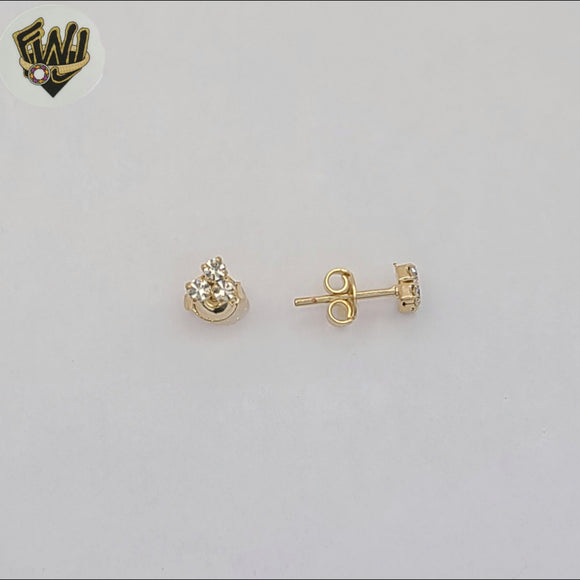(1-1124-3) Gold Laminate - Zircon Little Stud Earrings - BGF