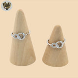 (2-5085) Plata de Ley 925 - Anillo Circón