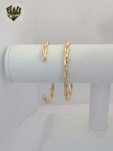 (1-4072-1) Gold Laminate - 3.5mm Twisted Bangles - BGF