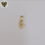 (1-2172-1) Gold Laminate - Tiny Zircon Grape Pendant - BGF