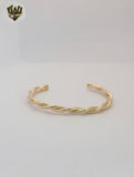 (1-4072-1) Gold Laminate - 3.5mm Twisted Bangles - BGF