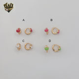 (1-2621) Laminado dorado - Huggies de manzana pequeños - BGO