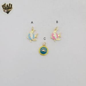 (1-2032) Gold Laminate - Ocean Pendants - BGO
