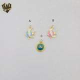(1-2032) Gold Laminate - Ocean Pendants - BGO