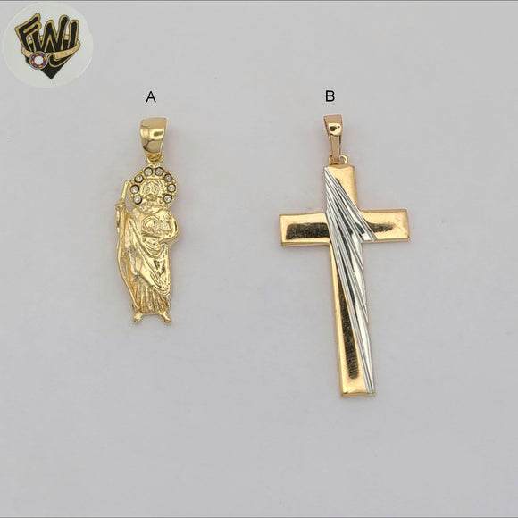 (1-2328-1) Gold Laminate Religious Pendants - BGF