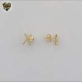 (1-1108-3) Laminado de Oro - Aretes Estrella - BGF