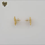 (4-2105) Stainless Steel - Bow Stud Earrings.