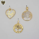 (1-2436) Gold Laminate Pendants - BGF