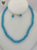 (MSET-22) Gold Laminate - 8mm Mallorca Pearls Set - BGF