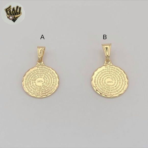 (1-2212) Gold Laminate- The Lords Prayer Pendants - BGF