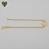 (1-0714) Gold Laminate - 1.5mm Zircon Circle Bracelet - 7" - BGF