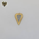(1-2209-1) Gold Laminate - Thorn Heart Pendant.