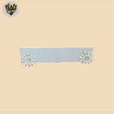 (2-3246) 925 Sterling Silver - Sun Stud Earrings.