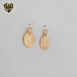 (1-2393) Gold Laminate - Round Pendants - BGF