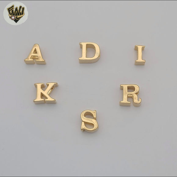 (1-2496) Gold Laminate - Chunky Letter Pendants - BGF