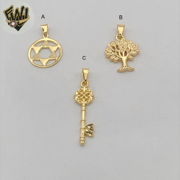(1-2342-2) Gold Laminate - Plain Pendant - BGF
