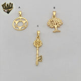 (1-2342-2) Gold Laminate - Plain Pendant - BGF