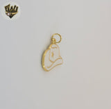 (1-2213-1) Gold Laminate - Cowboy Hat Pendant.