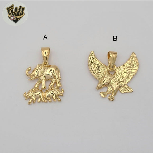 (1-2461-1) Gold Laminate Animals Pendants - BGF