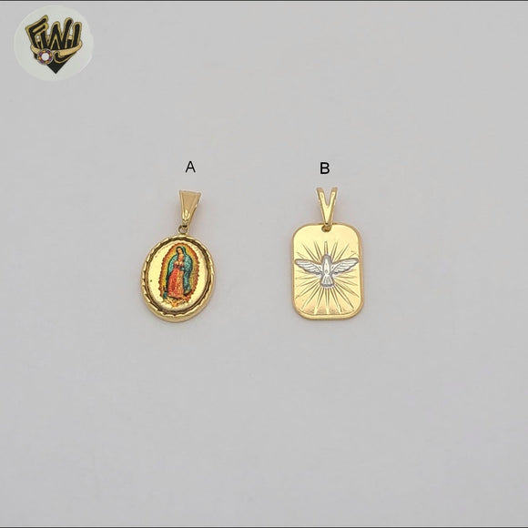 (1-2291) Gold Laminate - Religious Pendants - BGF