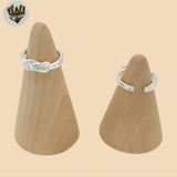 (2-5290) 925 Sterling Silver - Knot Toe Ring.