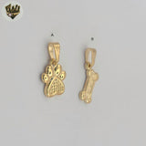 (1-2062) Gold Laminate Dog Pendants - BGF