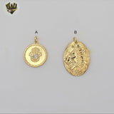 (1-2414-1) Gold Laminate - Chunky Medal Pendants - BGF