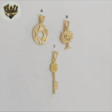 (1-2342-2) Gold Laminate - Plain Pendant - BGF