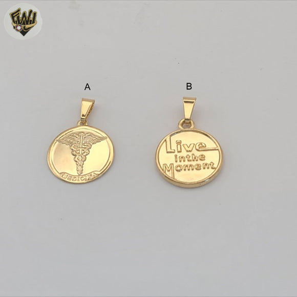 (1-2096) Gold Laminate - Medal Pendants - BGF