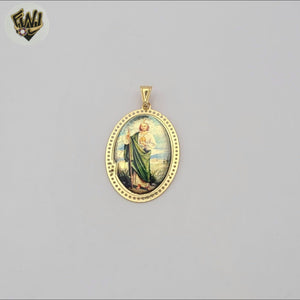 (1-2435-1) Gold Laminate- Saint Jude Pendant - BGF