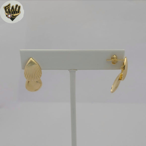 (1-1222-4) Laminado de Oro - Pendientes de Círculos Colgantes - BGF