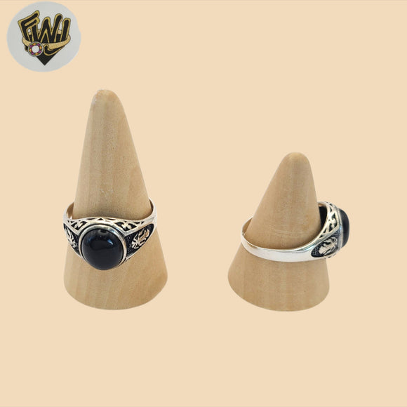 (2-5267) 925 Sterling Silver - Onyx Ring for Men