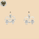 (2-1271) 925 Sterling Silver - Zircon Kids Pendants.