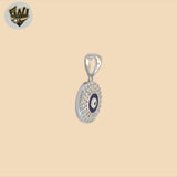 (2-1231) 925 Sterling Silver - Evil Eye Pendant.