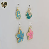 (1-2194) Gold Laminate - Sea Theme Pendants - BGO