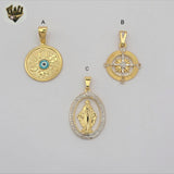 (1-2309) Gold Laminate Pendants - BGF