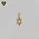 (1-2141-2) Gold Laminate - Zircon Star of David Pendant - BGF