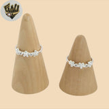 (2-5018-6) 925 Sterling Silver - Flowers Ring