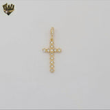 (1-2371-1) Gold Laminate- Zircon Cross Pendant - BGF