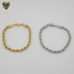 (4-4248) Stainless Steel - 5mm Rope Bracelet