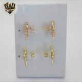 (1-1211) Gold Laminate - Animals Stud Earrings - BGO