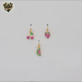 (1-2144-2) Gold Laminate -Small Fruit Pendants - BGF