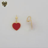 (1-1232-2) Laminado Oro - Aretes Mariposas Multicolores - BGF