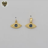 (1-2233-2) Gold Laminate Evil Eye Pendants - BGF