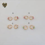 (1-2621) Laminado dorado - Huggies de manzana pequeños - BGO