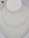 (1-6292) Gold Laminate - Rigid Necklace - BGO