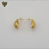(4-2183-1) Stainless Steel - Dome Stud Earrings.